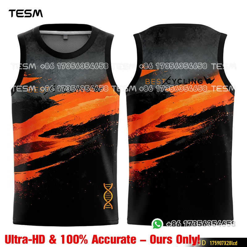 Mountain Biking Jersey - Kid Men Sleeveless Vest Breathable Quick-Dry