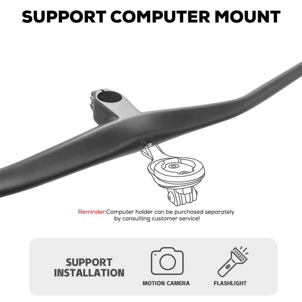 T1000 Integrated handlebar For - огляд і ціна Mountain Biking Logo
