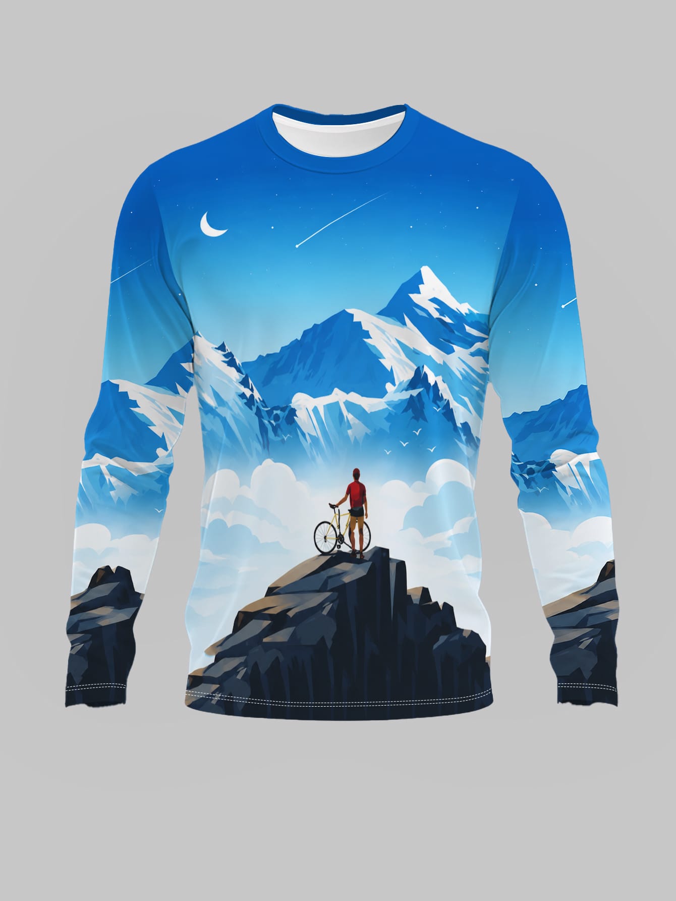 MTB Long Sleeve Motocross Jers - огляд і ціна Mountain Biking Long Sleeve Shirt