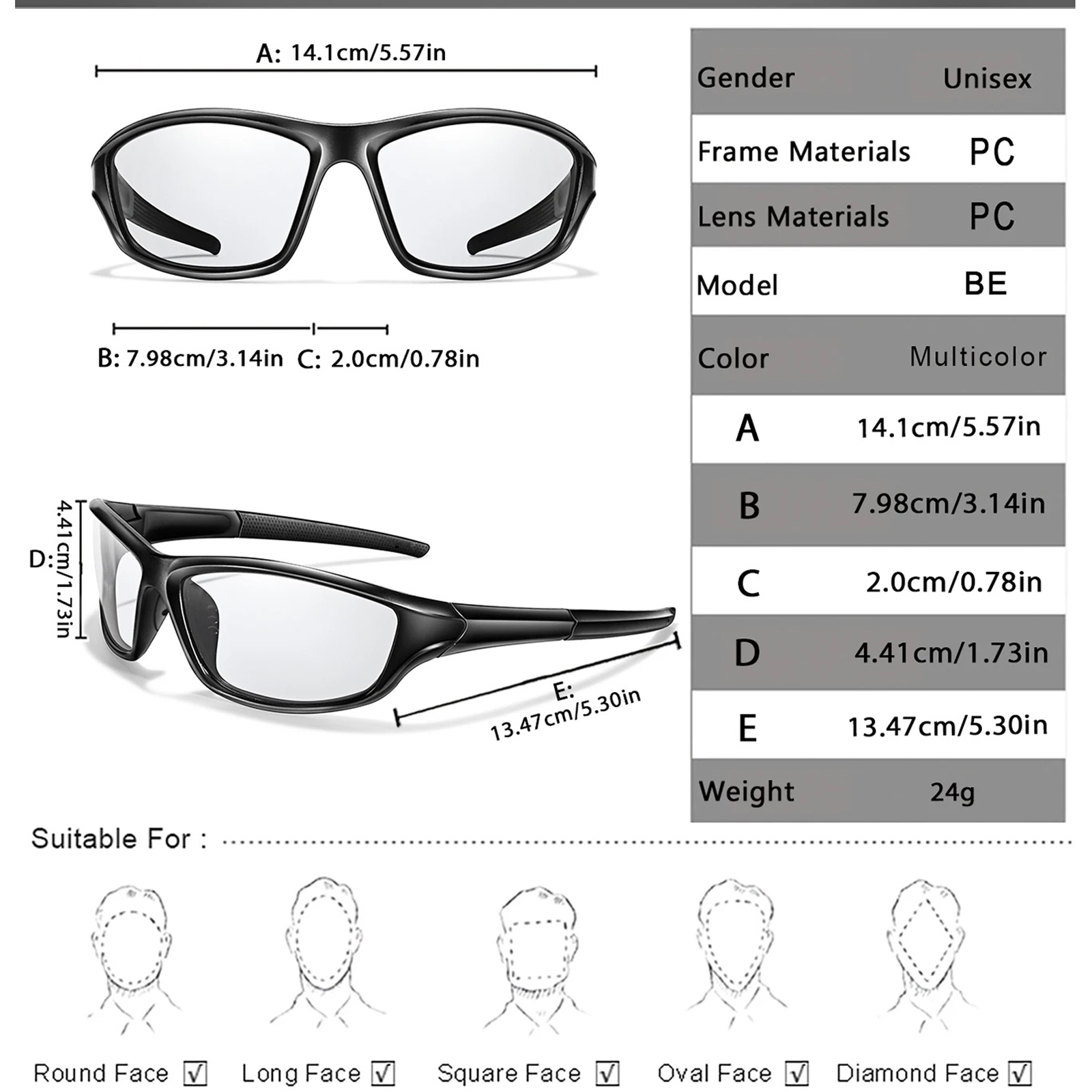 Photochromic Glasses Bicycle E - огляд і ціна Mountain Biking Sunglasses